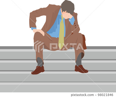 depressed office worker 98021846