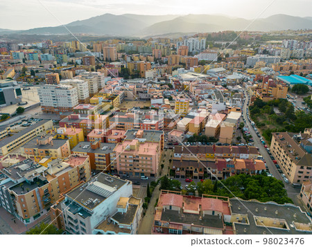 Aerial View of Old Town of Algeciras, Spain. Europe.  98023476