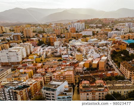 Aerial View of Old Town of Algeciras, Spain. Europe. Aerial View of Old Town of Algeciras, Spain. Europe. 98023477