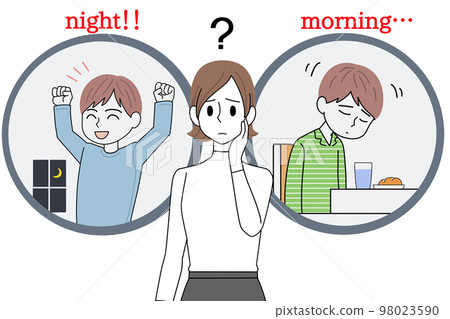 一位母親擔心她的孩子晚上還好，但早上起來就不行了 98023590