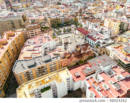 Aerial View of Old Town of Algeciras, Spain. Europe. Aerial View of Old Town of Algeciras, Spain. Europe. 98024262