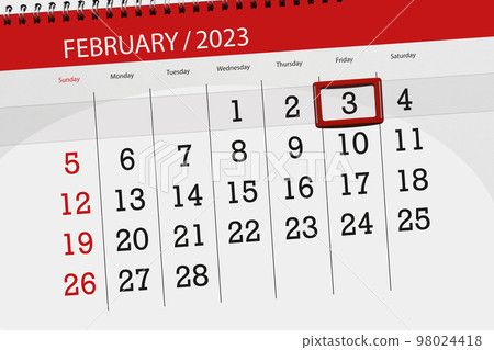 Calendar 2023, deadline, day, month, page, organizer, date, february, friday, number 3 Calendar 2023, deadline, day, month, page, organizer, date, february, friday, number 3 98024418