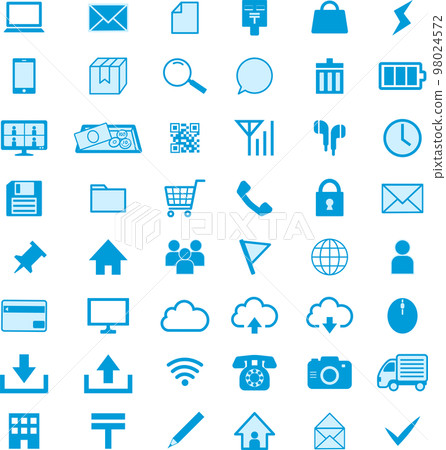Business communication illustration icon set 98024572