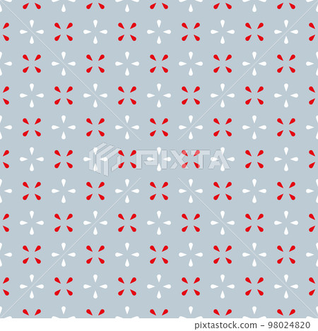 Abstract vector seamless pattern. Simple geometrical background for holiday designs. Christmas or birthday tile print in red, gray, and white colors. Abstract vector seamless pattern. Simple geometrical background for holiday designs. Christmas or birthday tile print in red, gray, and white colors. 98024820