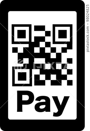 QR code payment simple illustration icon QR code payment simple illustration icon 98024825