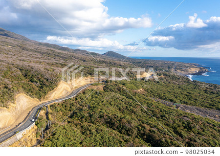 Geological section of Izu Oshima (Oshima Town, Tokyo) 98025034