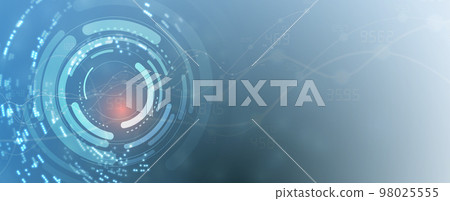 Abstract hexagon background. Technology poligonal design. Digital futuristic minimalism 98025555