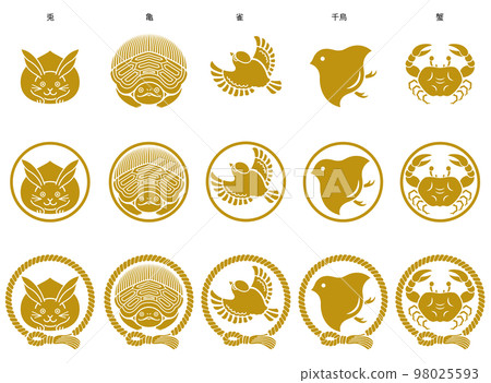 animal crest (gold) 98025593