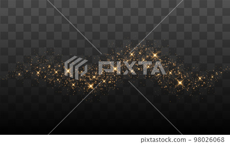 Gold Light. Vector Glitter Particles Gold Light. Vector Glitter Particles 98026068