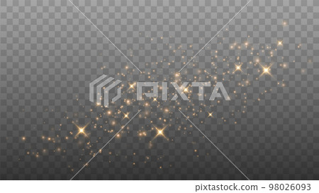 Gold Light. Vector Glitter Particles 98026093