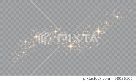 Gold Light. Vector Glitter Particles Gold Light. Vector Glitter Particles 98026105