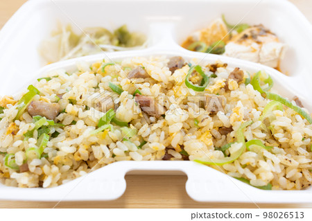 Delicious fried rice bento for takeout Delicious fried rice bento for takeout 98026513