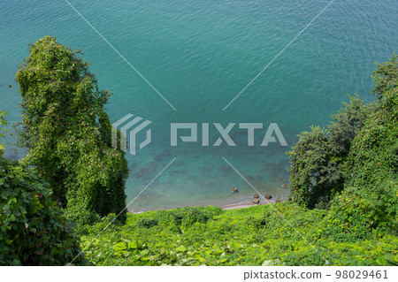 View from the mountain. View of the sea View from the mountain. View of the sea 98029461