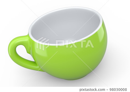 Ceramic coffee cup for cappuccino, americano, espresso, mocha, latte on white 98030008