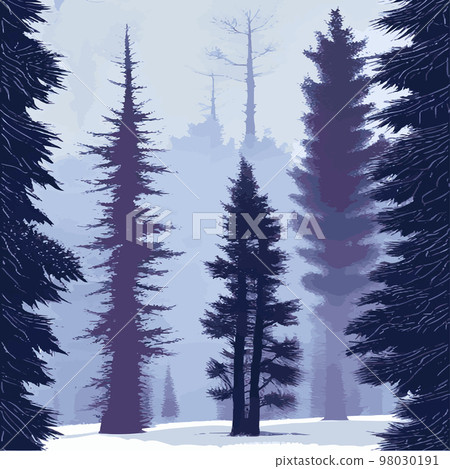 Vintage Christmas landscape wide background Illustration retro Christmas landscape background, with echoes, snowy and elegant winter and new year holidays. Winter rural landscape. Vector illustration Vintage Christmas landscape wide background Illustration retro Christmas landscape background, with echoes, snowy and elegant winter and new year holidays. Winter rural landscape. Vector illustration 98030191