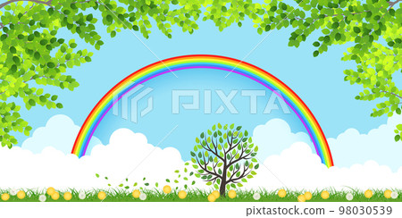 一本木蒲公英公園春季形像素材 一本木蒲公英公園春季形像素材 98030539