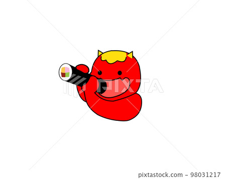 吃 ehomaki 的紅色食人魔 98031217