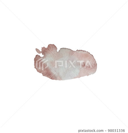 Dusty pink splash stain a watercolor illustration 98031336