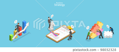 3D Isometric Flat Vector Conceptual Illustration of Business Strategy 3D Isometric Flat Vector Conceptual Illustration of Business Strategy 98032328