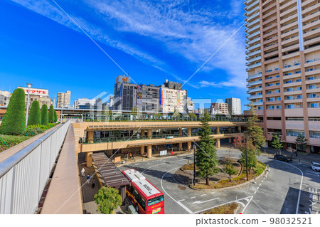 Ichikawa City, Chiba Prefecture Urban landscape near Ichikawa Station Ichikawa Station South Exit Rotary 98032521