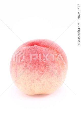 Peach peach fruit 1 whole bright background 98032542