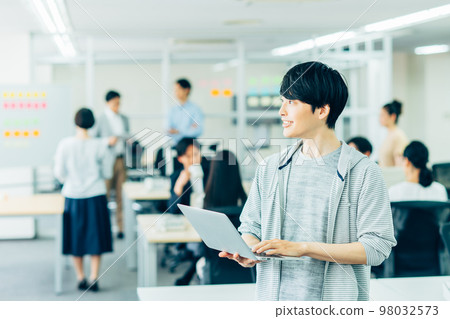 Young engineer man in the office Young engineer man in the office 98032573