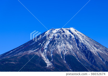 Mt. Fuji in winter, close-up (Osawa collapse) Mt. Fuji in winter, close-up (Osawa collapse) 98032674