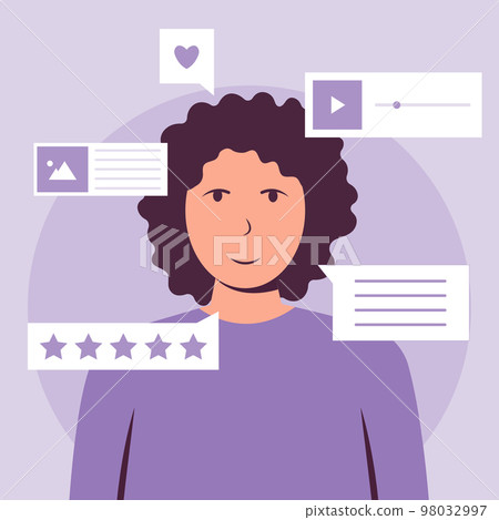 Content writer. Blog articles creation concept with people characters, freelance work business and marketing Content writer. Blog articles creation concept with people characters, freelance work business and marketing 98032997