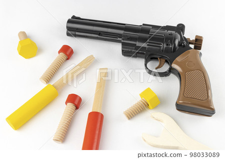 Toy guns and tools. Gun repair image 98033089