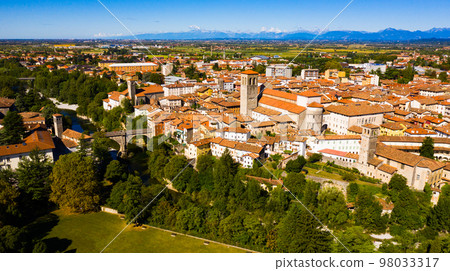 Aerial view of Cividale del Friuli, Italy 98033317