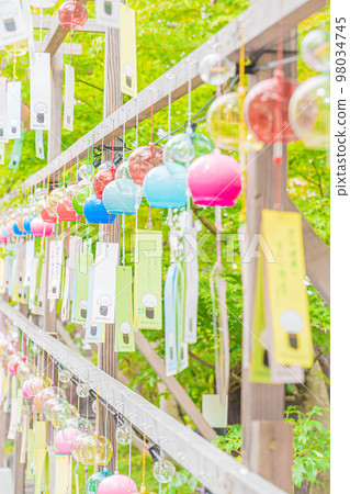 summer wind chime scenery 98034745
