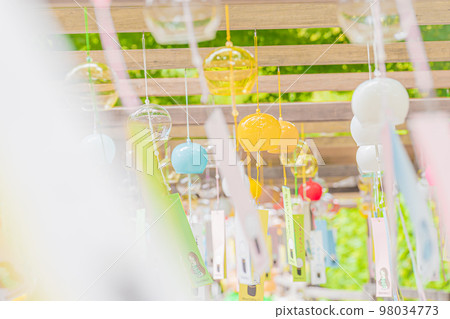 summer wind chime scenery 98034773
