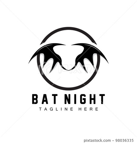 Bat Logo, Night Flying Animal Icon, Company Vector,Halloween Template 98036335