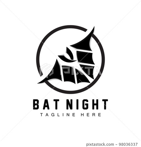 Bat Logo, Night Flying Animal Icon, Company Vector,Halloween Template Bat Logo, Night Flying Animal Icon, Company Vector,Halloween Template 98036337