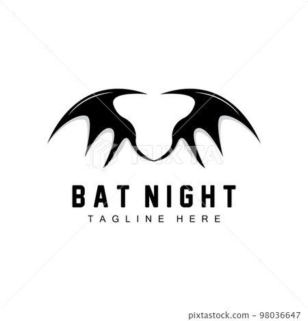 Bat Logo, Night Flying Animal Icon, Company Vector,Halloween Template 98036647