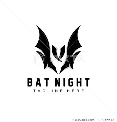 Bat Logo, Night Flying Animal Icon, Company Vector,Halloween Template 98036648