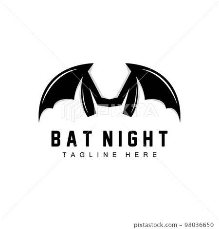 Bat Logo, Night Flying Animal Icon, Company Vector,Halloween Template 98036650