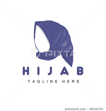 HIjab Logo, Fashion Product Vector Brand, Muslim Women Hijab Boutique Design HIjab Logo, Fashion Product Vector Brand, Muslim Women Hijab Boutique Design 98036781