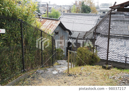 奈良市塔歷史遺址入口附近的樓梯 奈良市塔歷史遺址入口附近的樓梯 98037217