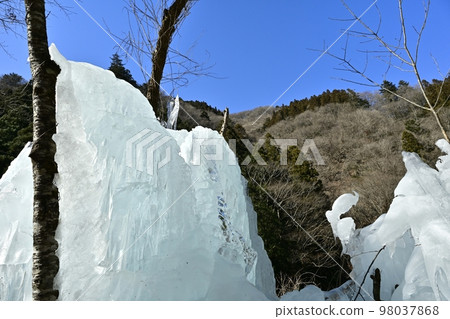 小鹿野町小野內溪谷的小野內百景冰柱 小鹿野町小野內溪谷的小野內百景冰柱 98037868