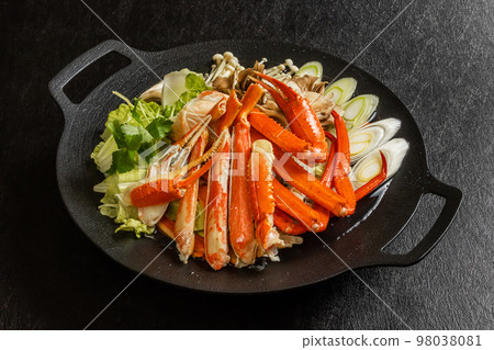 Crab cuisine Japanese food, typical crab dish 98038081