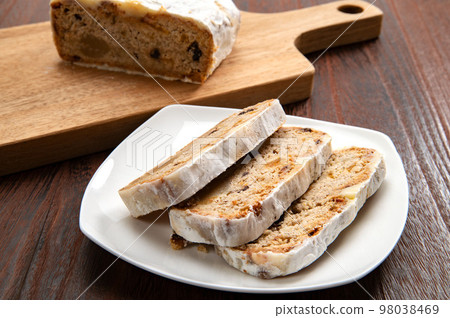 German fruit cake Stollen German fruit cake Stollen 98038469