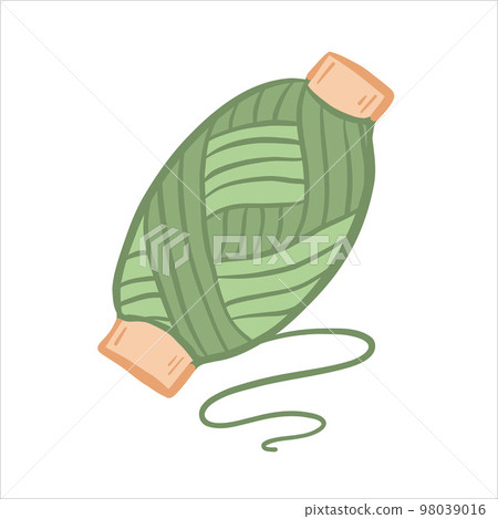 Spool of thread for sewing. Fashion designer tool. Spool of thread for sewing. Fashion designer tool. 98039016