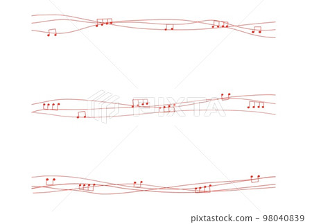 Music to enjoy Riding on the rhythm Music image frame material Music to enjoy Riding on the rhythm Music image frame material 98040839