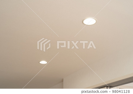 Residential ceiling with embedded downlights Residential ceiling with embedded downlights 98041128