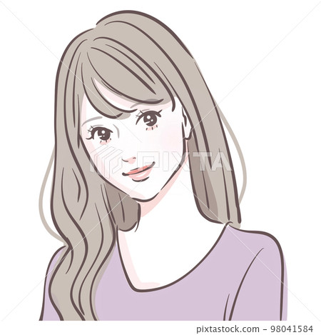 Female illustration material 98041584