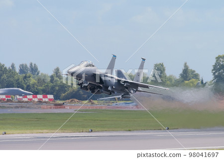 US Air Force in Europe F-15E Strike Eagle Takeoff 98041697