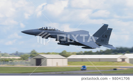 US Air Force in Europe F-15E Strike Eagle Takeoff 98041706