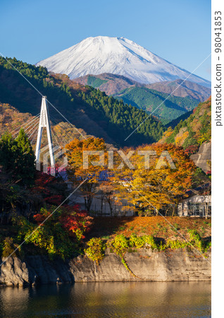 可以眺望富士山的村莊丹澤的絕景 98041853