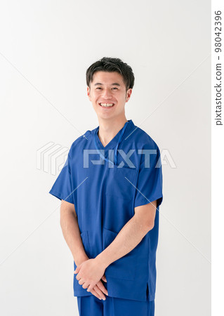 Medical image Male doctor scrub Medical image Male doctor scrub 98042396